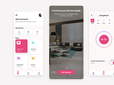 Smart Home App UI app design ui ux