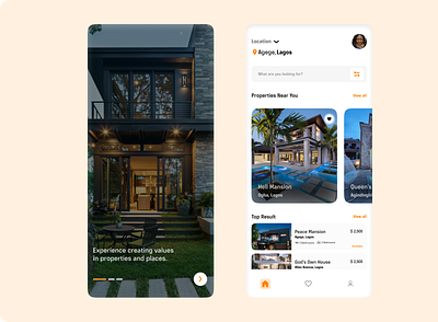 Real Estate App (UI) app design ui ux