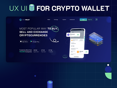 UX UI for crypto wallet