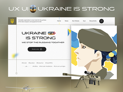 UX UI for charity organization | Ukraine is strong design graphic design illustration ui ux