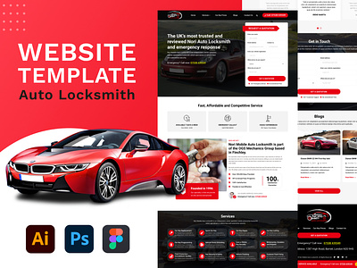 Nori Auto Locksmith Website Figma Experience