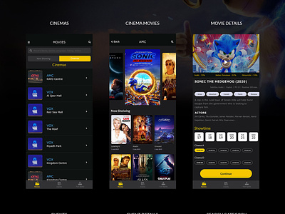 Cinema & Events App (KSA) | IOS App UI Design