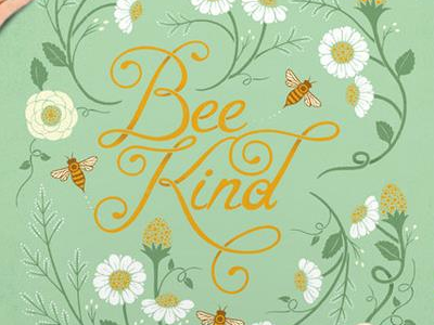 WIN A FREE PRINT of "Bee Kind" free print help ink