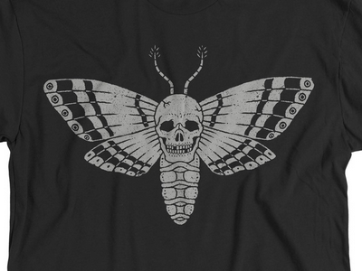 Death's Head Moth @ Cotton Bureau cotton bureau death deaths head moth illustration skull