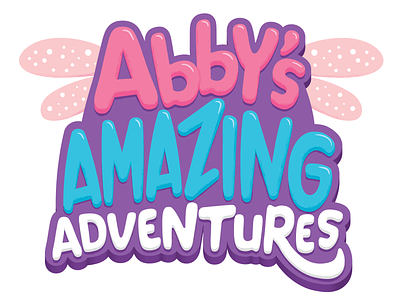 Abby's Amazing Adventures Title Treatment fairy font hand-lettering illustration kids kids entertainment lettering logo playful sesame street tv shows type typography