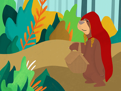 Children's book illustration: Mr Bear book cover history illustration