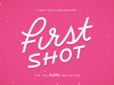 First Shot debut first shot hand lettering lettering texture