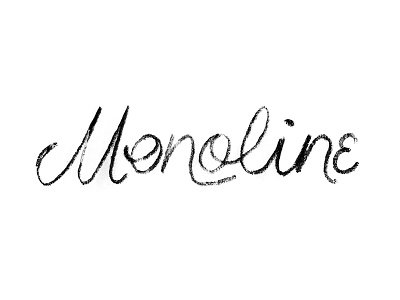 Monoline Sketch lettering monoline sketch wip