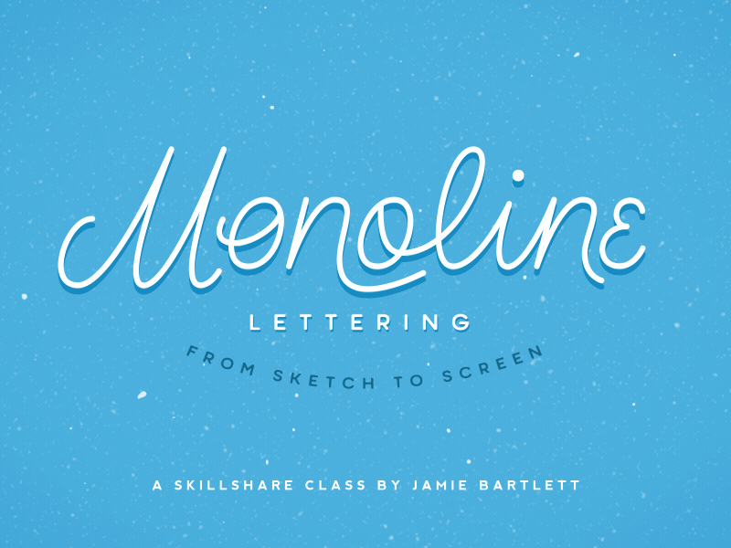 Monoline Lettering Class animation class gif hand lettering lettering monoline teach