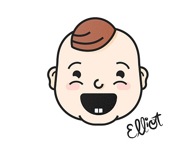 Elliot Portrait avatar baby illustration portrait
