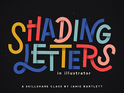 Shading Letters class hand lettering lettering shading shadows skillshare teaching