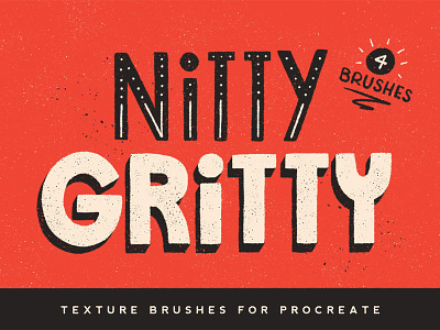 Nitty Gritty Procreate Brushes grain grit gritty hand lettering ipad lettering procreate texture