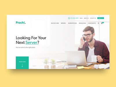Prachi Landing Page landing page server ui ux website