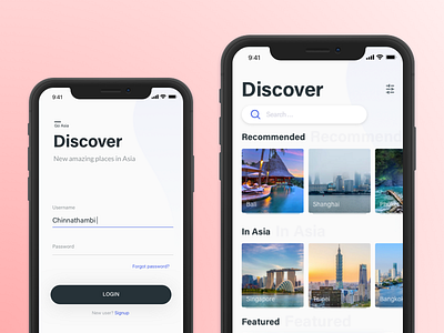 Travel App discover explore location travel travel app user interface ux design