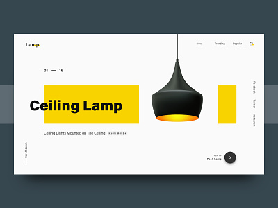 Product Landing Page - Lamp dark freebie lamp landing layout page product sketch web