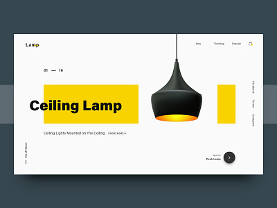 Product Landing Page - Lamp