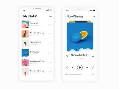 Music Player - Concept app interactive interface iphonex minimal music player share ui ux