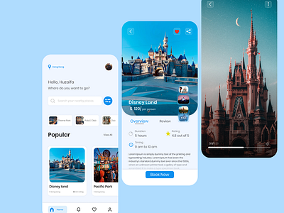 Travel App Design adobe xd figma illustration photoshop travel app travel fashion app travel mobile design ui uiux user experience user interface user player user research xd