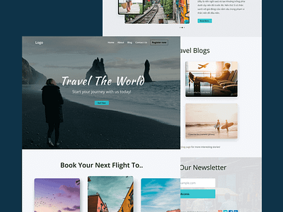 Travel Blog design figma ui ux webdesign webflow