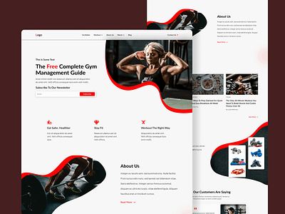 Fitness Homepage design figma ui ux webdesign webflow