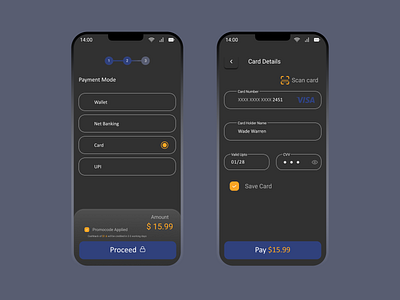 DailyUI-002 Credit card payment checkout