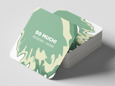 visual identity / helsinki / SO MUCH matcha / logo / coasters