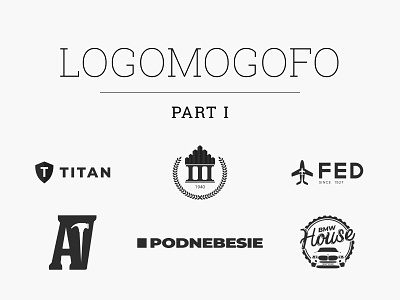Logomogofo — Part I b2b behance design illustration kharkiv logo logobook logofolio logomogofo ukraine vector