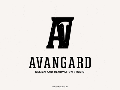 Avangard Building — Logo b2c black brand identity branding home design logo logofolio renovation studio