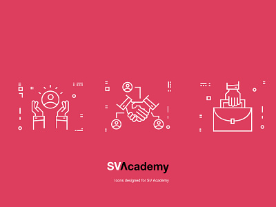 SV Academy ui illustrations design drawing graphic design icons illustration ui vector