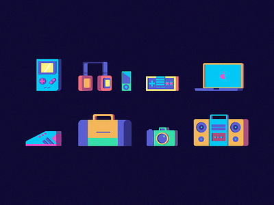 Bestowd Icon Set computer devices gameboy games icon set icons illustration sports