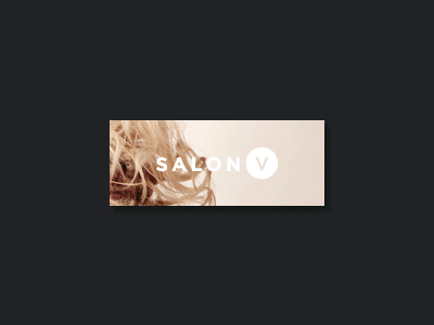 Salon V beauty business cards logo