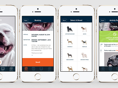 For My Dogs app dog dogs interface iphone ui ux wip