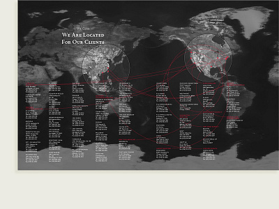 Map // Directory locations map offices world