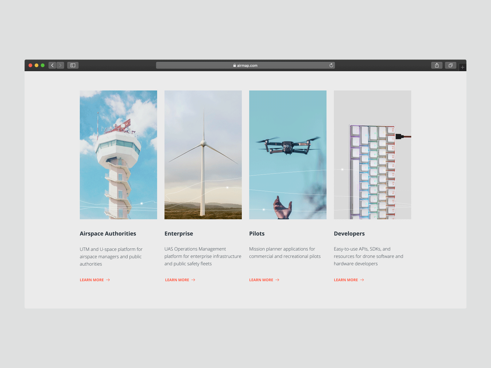 Airspace drones website