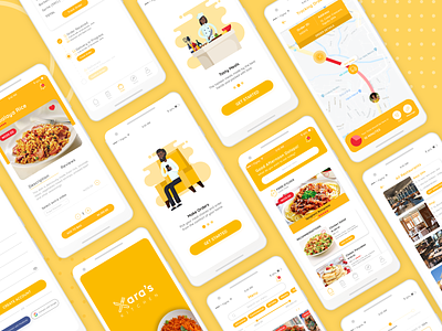 XARA'S KITCHEN - FOOD APP CASE STUDY design food app food delivery mobile app research restaurant app restaurant logo ui ui ux uidesign user experience user flow user inteface ux ux research wireframes