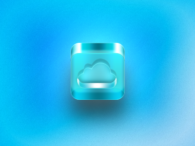 Cloudycon 3d app blue cloud cube ice icon ios iphone