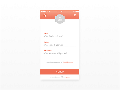 Daily UI 001 // Sign Up