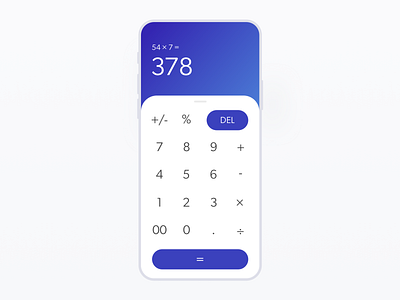 Daily UI 004 // Rework 004 blue calculator calculator ui dailyui gradient purple rework ui