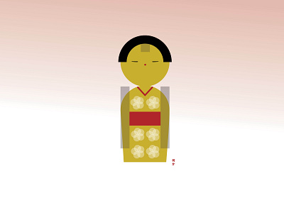 Kokeshi series design graphic design illustration vector