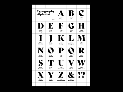 Typography Alphabet design graphic design infographic typography