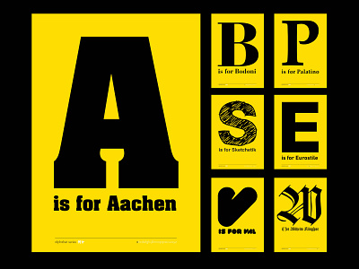 A is for ... alphabet design graphic design typography vector