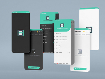 Document Scanner - PDF Maker /UI UX Design 3d animation app app design art branding design graphic design icon illustration illustrator logo typography ui uiux ux vector