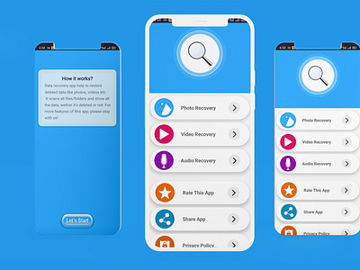 Data Recovery - File Recovery /UI UX Design