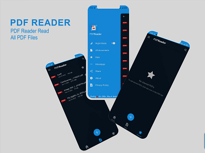 PDF Reader App - My PDF Viewer /UI UX Design 3d app app design art branding design graphic design icon illustration illustrator logo typography ui uiux ux vector