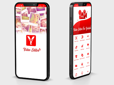 Video Editor For Youtube - YVE app app design branding design graphic design illustration logo mobile app mobile app design ui ui design uiux uiuxesign ux design vector