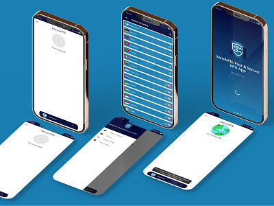 XenoVPN: Fast & Secure VPN App 3d logo android design app app design branding design graphic design illustration logo mobile mobile app design ui ui design ux ux design vector vector logo