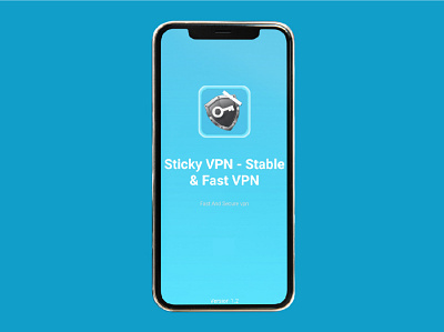 Sticky VPN - Stable Secure VPN app app design branding design graphic design illustration layout design logo mobile app motion graphcs ui ui design ux ux design vector