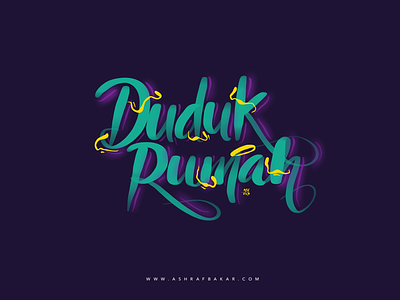 Stay at home | Covid19 calligraphy corona covid duduk rumah letter malaysia stay at home typography