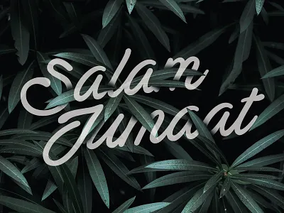 Jumaat | Hidden Text alhamdulillah allah design font islam islamic islamic art islamicart jumaat leaf logo script typo typography vector