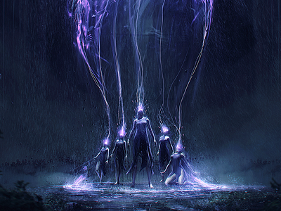 The summoning sisters artwork conceptart sisters